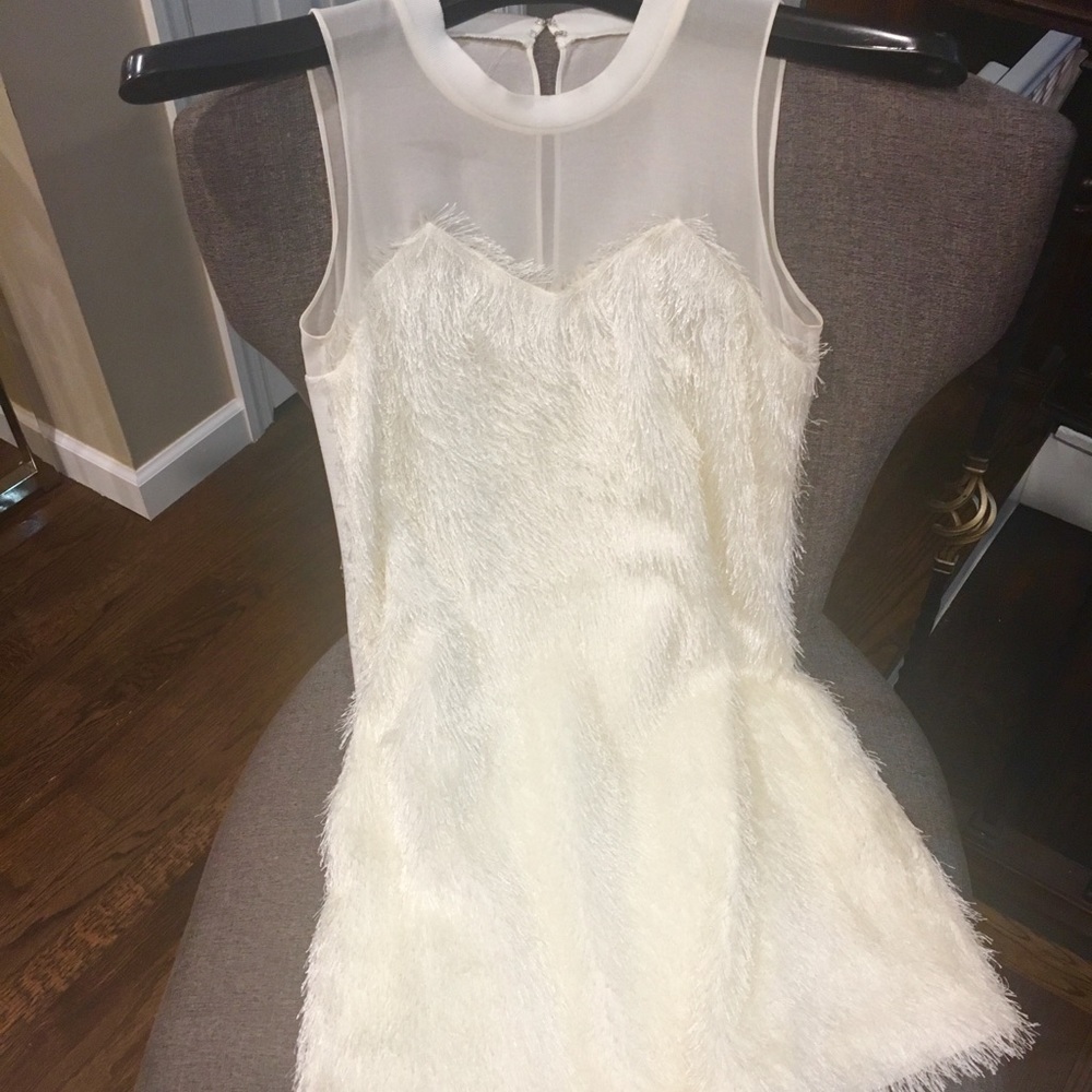 Rachel Rachel Roy ivory fringe dress